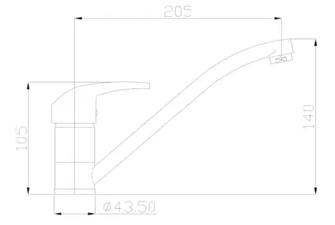 INVENA Dřezová baterie AVA NEW BZ-06-001-X