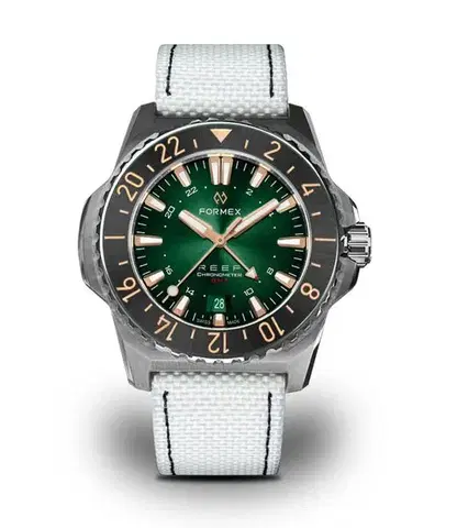 Formex Reef GMT Automatic Chronometer Green Dial with Rose Gold