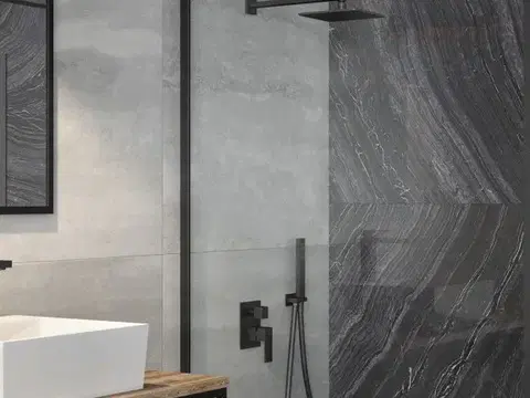 BESCO Podomítkový sprchový set MODERN/VARIUM I Černá BABPMVICZ