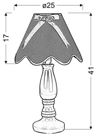 Stolní lampa Lola modrožlutá