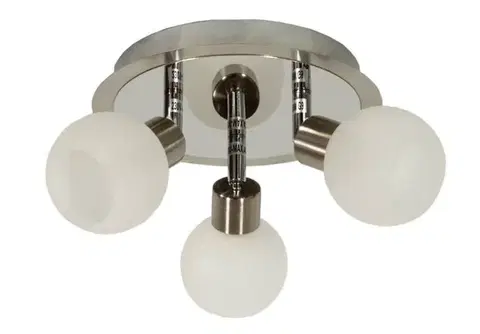 Stropní svítidlo plafond 3X40W G9 saténový chrom ALABASTER