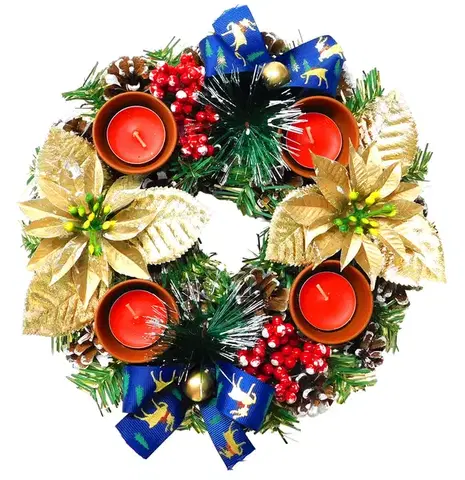 PROHOME - Věnec adventní dekorační 27cm