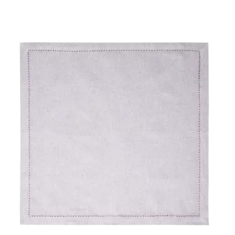 Světle šedé bavlněné ubrusy 45 x 45 cm 2 ks — Basic Ambiente - 596400