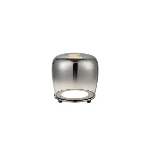 Stojací lampa černá skleněná LED 17cm Berloz Ledea