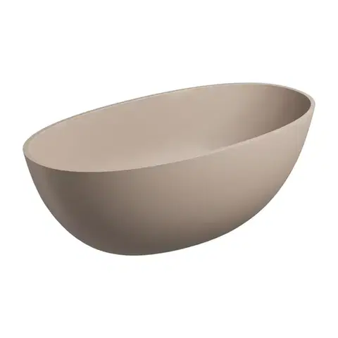 OMNIRES SHELL M+ Volně stojící vana, 148 x 75 cm, béžová mat SHELL148WWDB