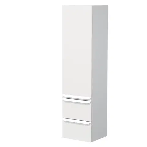 Koupelnová skříňka vysoká Naturel Pavia 40x155x35 cm pravá bílá mat bílá úchytka PAVIA3V40DVPBI PAVIA3V40DVPBI