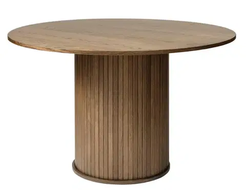 Estila Jídelní stůl Bornholm, tmavý dub, Ø 120 cm