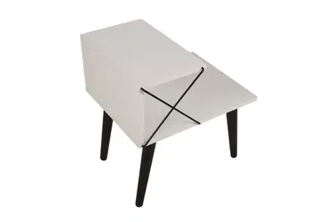 Noční stolek Cross - White