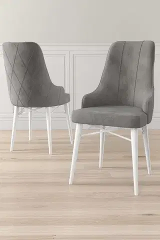 Sada židlí (4 kusy) Neta - Grey, White