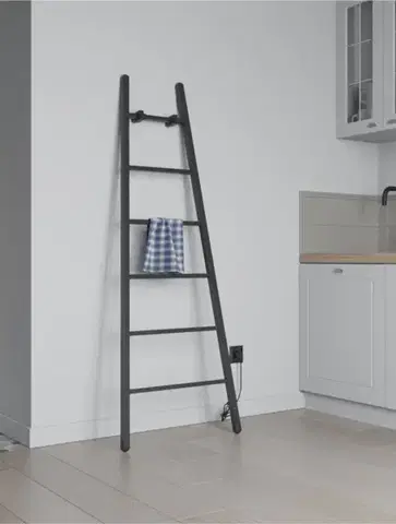 Instalprojekt Elektrický sušák ESCADA 2 Barva radiátoru Černá matná, Rozměr radiátoru 600 x 1600 mm, výkon 160 W RADESCE231
