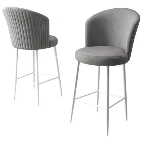 Bar Stool Set (6 Pieces) Alte - Grey, White