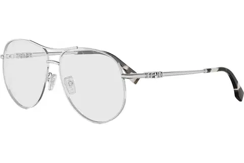 FENDI Fendigraphy Silver Pilot Eyeglasses - ONE SIZE (59)