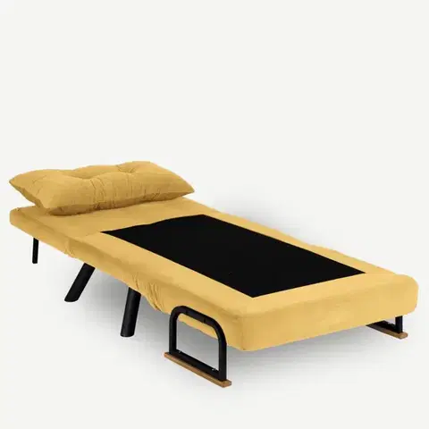 Rozkládací křeslo Sando Single - Mustard