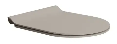 GSI WC sedátko, SLIM, Soft Close, Quick Release, tortora mat/chrom MS86CSN05