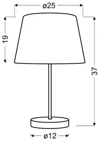 Oranžová stolní lampa Pablo