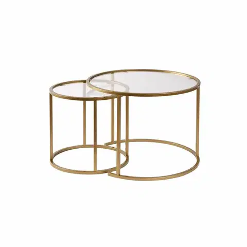 Sada konferenčních stolků Aurum Gold 60 cm, 2 ks