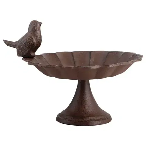Esschert Design Stojací ptačí pítko BIRW I 13,9 cm hnědé