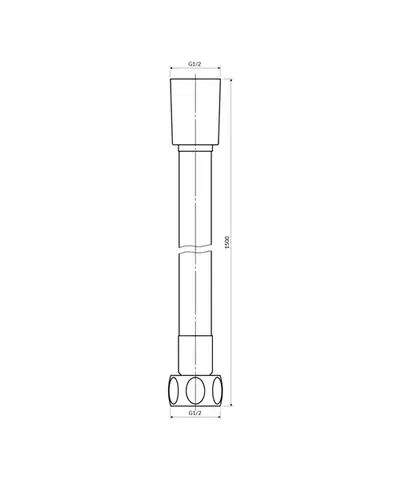 OMNIRES Sprchová hadice, 150 cm zlatá /GL/ 028GL