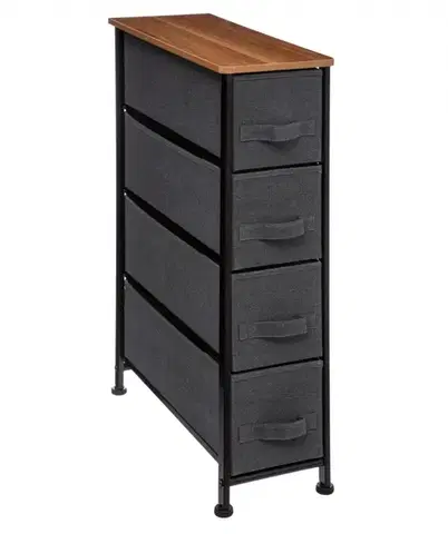 5five Simply Smart Koupelnový regál IRON 75 cm antracitový