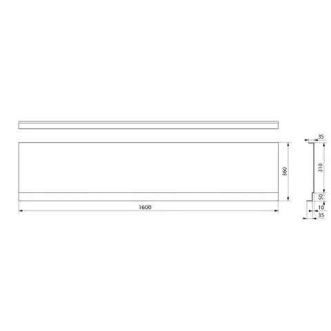 POLYSAN DEEP PLAIN NIKA panel 160x36cm 73202