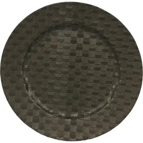 Podložka pod talíř Black Weaving, 33 cm