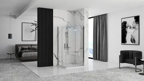 REA/S Sprchová kabina Molier Chrome Double 80x80 KPL-K6368