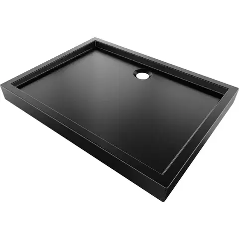 MEXEN Flow+ sprchová vanička obdélníková 70 x 90, černá mat 46R707090H