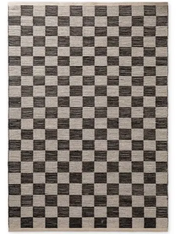 Hanse Home, Kusový koberec Handloom 106333 Rex White Black, 120x170, černobílá, chodba / předsíň