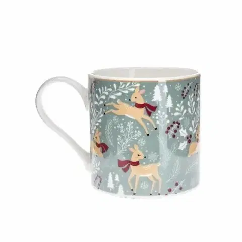 Vánoční porcelánový hrnek Winter Forest, 400 ml