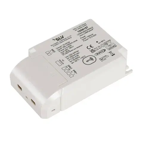 BIG WHITE SLV LED driver 40 W 1050 mA DALI stmívatelný s RF rozhraním LED driver bílý DALI 1006197