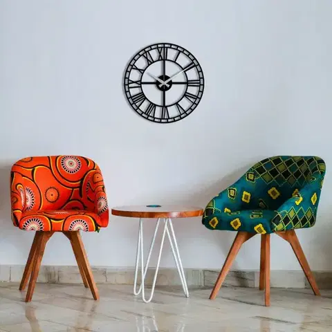 Dekorativní kovové nástěnné hodiny Enzoclock - S002