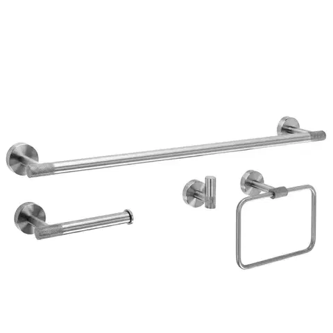 REA Sada koupelnových doplňků GRID Brush Nickel 4 díly REA-06602