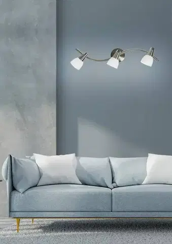 Nástěnná lampa 3X40W G9 nikl chrom bílá SELIA