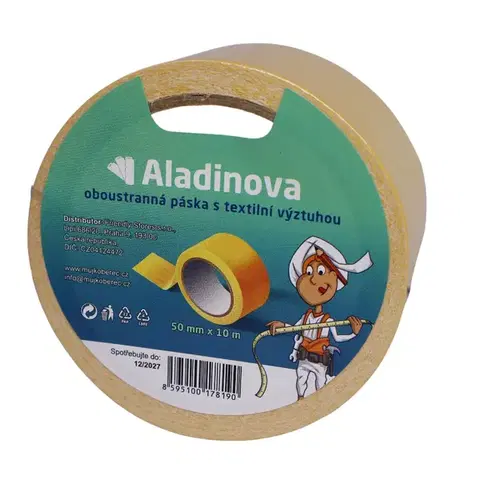 AladinWorld Expres Oboustranná lepící kobercová páska 10m - Balení: Šířka 5 cm, návin 10 metrů