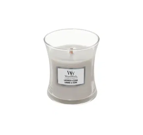 Vonná svíčka WoodWick malá - Lavender & Cedar