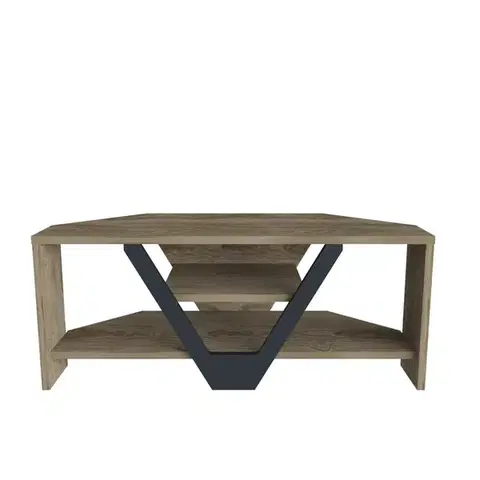 TV stolek Karin - Walnut, Black