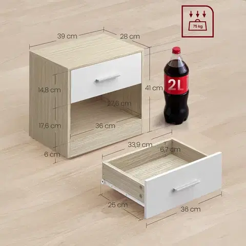 Noční stolek 2 ks ANT-E1081 Autronic
