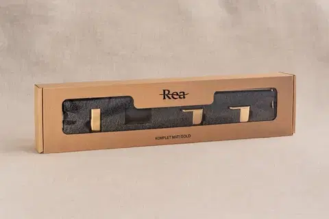 REA Sada koupelnových doplňků Mati Gold 4 díly REA-05006