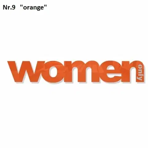 Dekorace na zeď Only Woman Černá