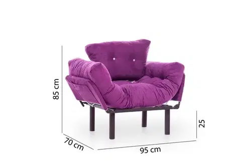 Křeslo ušák Nitta Single - Purple