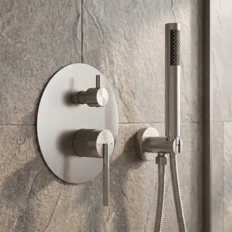 REA Podomítkový Sprchový Set Argon Nickel Brush + BOX REA-P4413