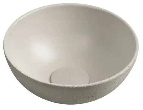 SAPHO MINOR betonové umývátko na desku, Ø 26cm, písková mat MR26014