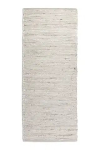 Hanse Home, Běhoun Handloom 105960 Dhaka Ivory White, 80x200, bílá, chodba / předsíň