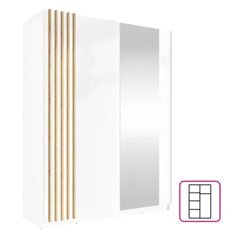 Šatní skříň BAJADERO 2D-150 Tempo Kondela