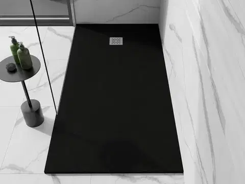 MEXEN Stone+ sprchová vanička obdélníková 180x70, černá 44707018