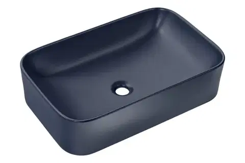 COMAD Umyvadlo na desku KAMA 60, tmavě modrá 5907611655283