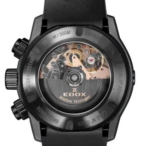 EDOX CO-1 Carbon Chronograph Automatic 01125-CLNGN-NING