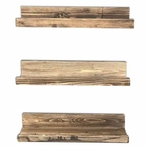 Polička Apol Walnut, 3 ks