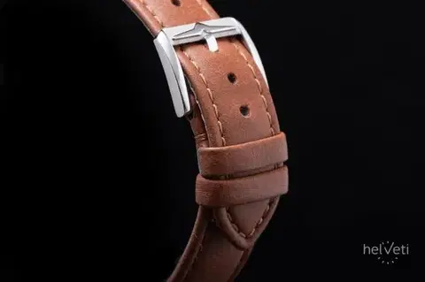 Vulcain Cricket Classique 36 mm - Eggshell - Grey