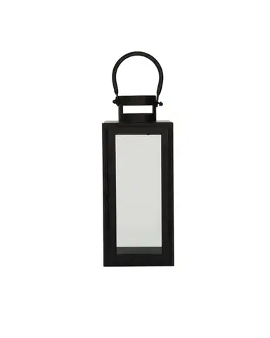Kovová lucerna  Elegance black výška 30cm
